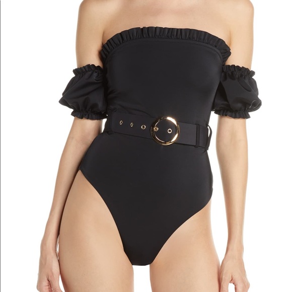 something navy bathing suit